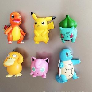 Pokemon Set 6 Magnets For Fridge